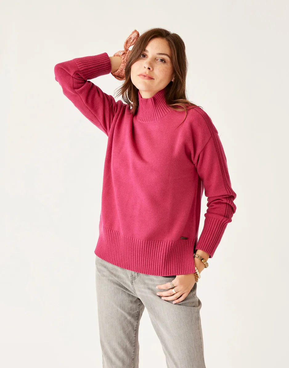 Woodward Sweater: Raspberry