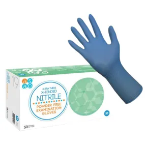 X-TRA THICK X-TENDED NITRILE BLUE DISP GLOVES