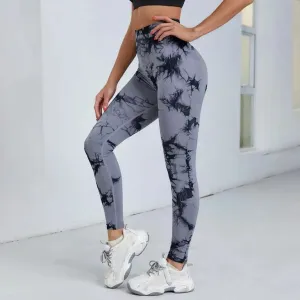 Yoga Trendy Tie Dye Yoga Leggings