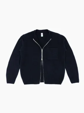 Zip Up Pocket Crew Navy